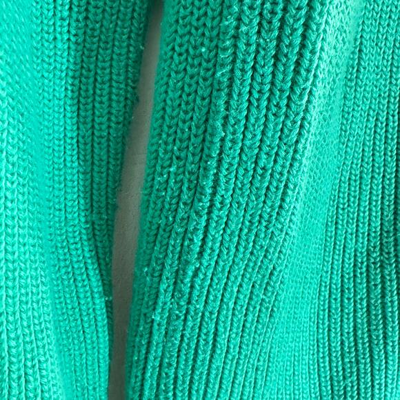 Ralph Lauren Sport Green Teal Cotton Cardigan - Women's Small - Picture 4 of 7
